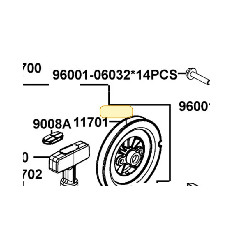 11710-LDB5-E00 HOLDER STARTING — diagram cutout