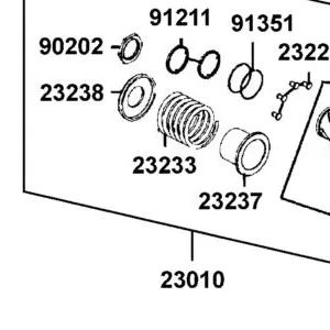 23233-LDB5-E00 SPG DRIVEN FACE — diagram cutout
