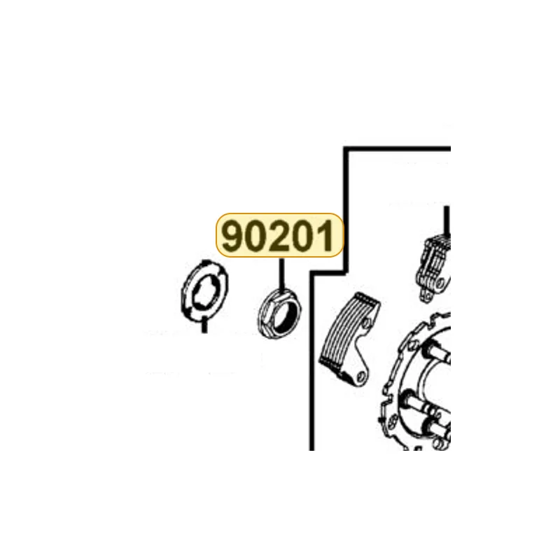 90201-LDB5-900 NUT FLANGE 25MM — diagram cutout