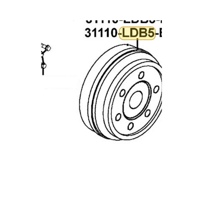 31110-LDB5-E0D FLYWHEEL COMP (D406) — diagram cutout