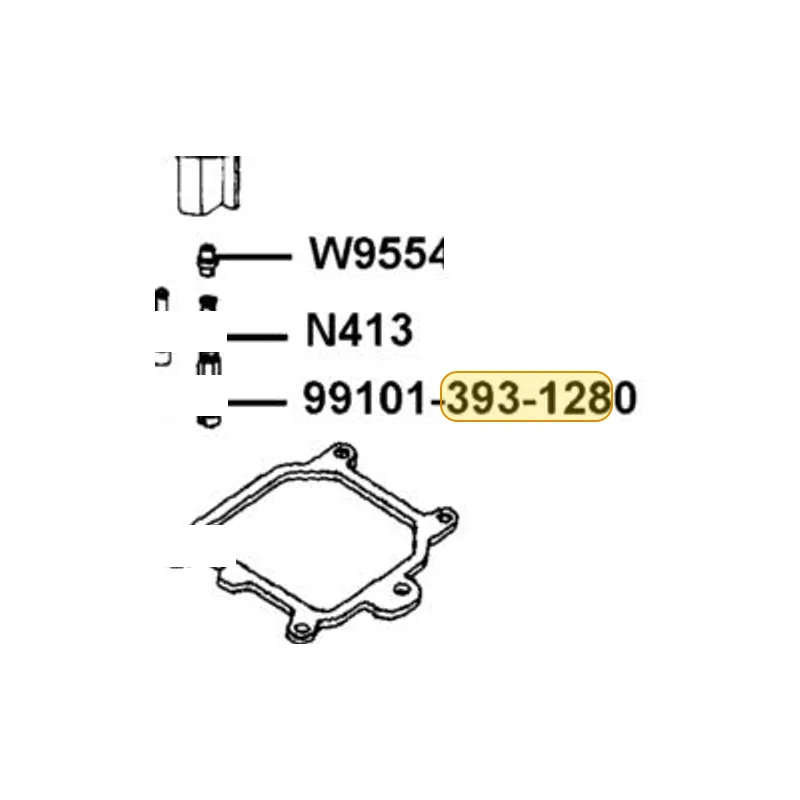 99101-393-1280 MAIN JET — diagram cutout