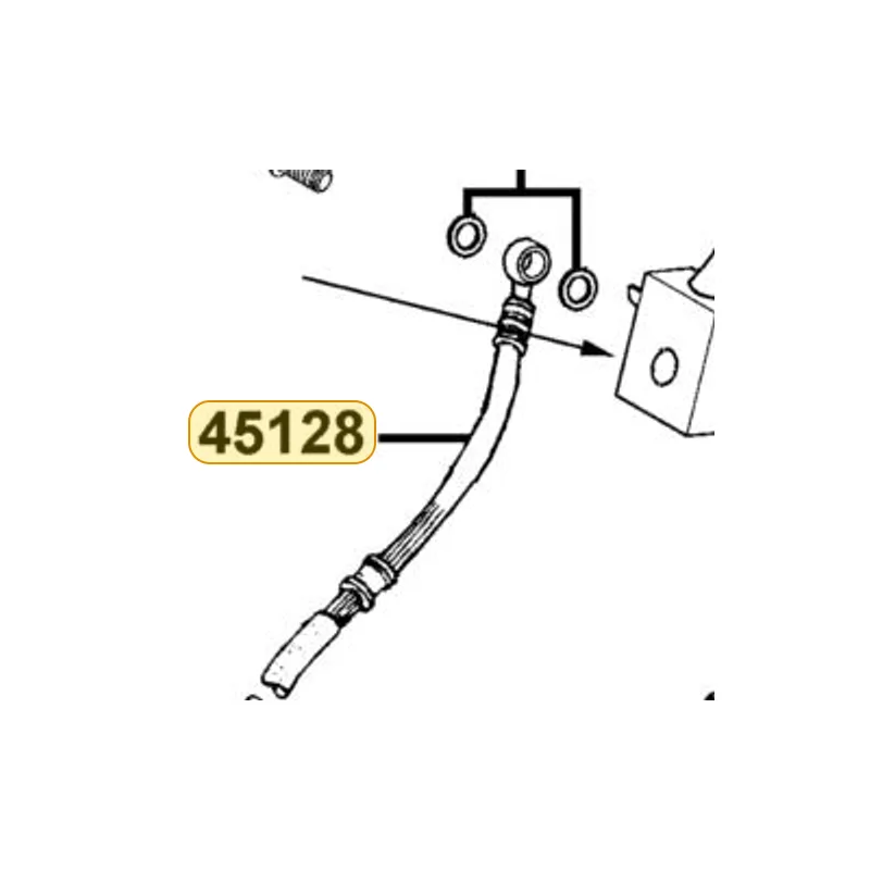 45128-LDB5-900 HOSE COMP FR BRK R (C/P) — diagram cutout