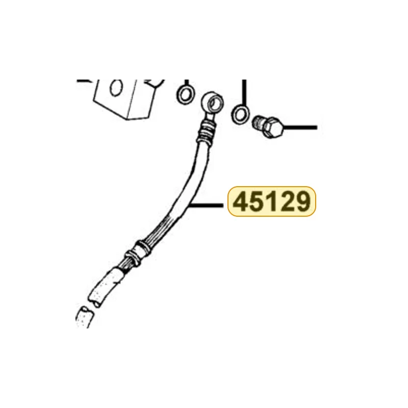 45129-LDB5-900 HOSE COMP FR BRK L (C/P) — diagram cutout