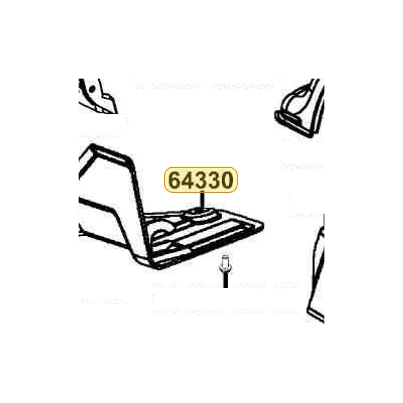 64330-LDB5-E01-N1R COVER R LOWER (Black) — diagram cutout