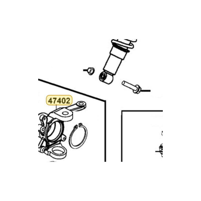 47402-LDB5-E00 KNUCKLE R — diagram cutout