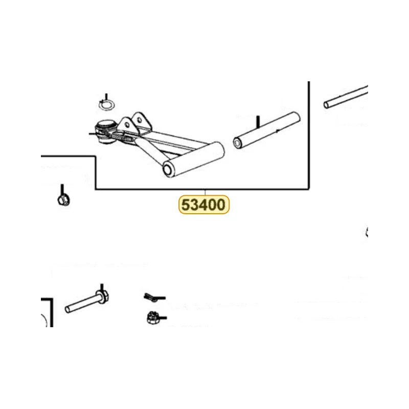 53400-LDB5-E00 ARM ASSY R (UPPER) — diagram cutout