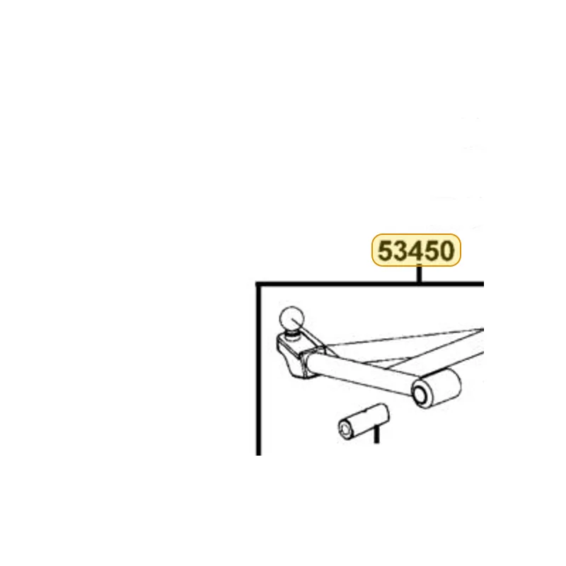 53450-LDB5-E00-MAS ARM ASSY R LOWER — diagram cutout