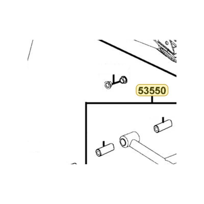 53550-LDB5-E00-MAS ARM ASSY L LOWER — diagram cutout