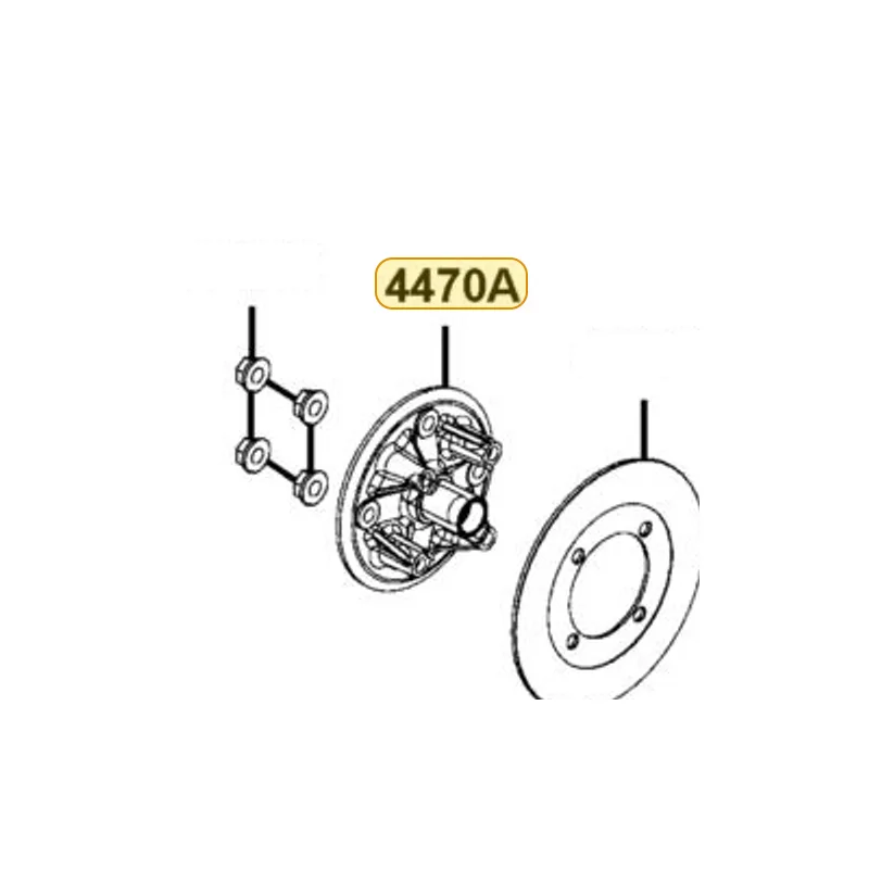 4470A-LDB5-E00 HUB ASSY FR WHEEL — diagram cutout