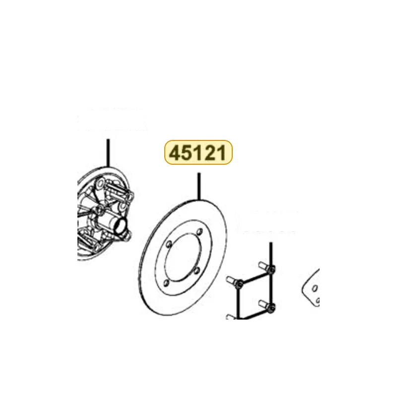 45121-LDB5-E00 DISK FR BRK — diagram cutout