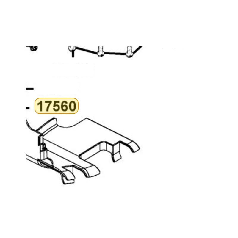 17560-LDB5-E00-N1R PLATE HEAT INSULATION (Black) — diagram cutout