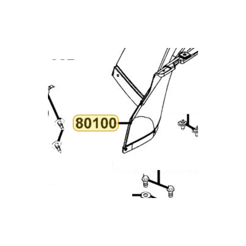 80100-LDB5-E00-N1R FENDER REAR (Black) — diagram cutout