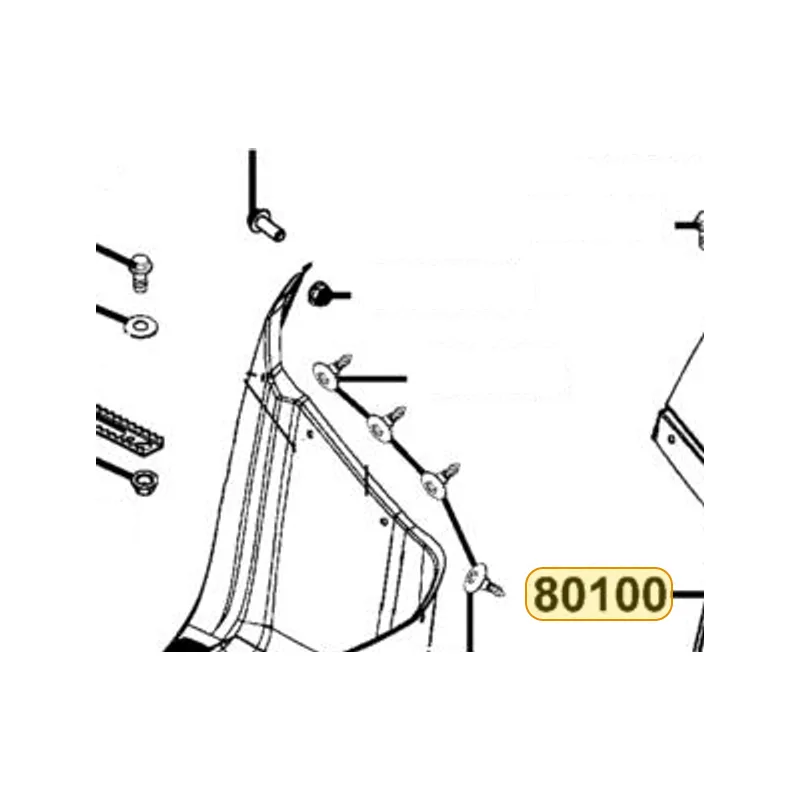 80100-LDB5-E00-C3R FENDER REAR — diagram cutout