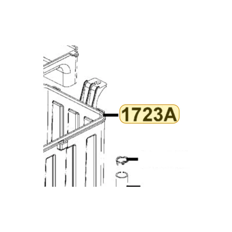 1723A-LDB5-E00 CASE ASSY AIR/C — diagram cutout