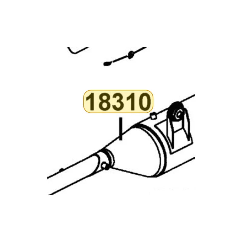 18310-LDB5-E00 MUFFLER COMP — diagram cutout