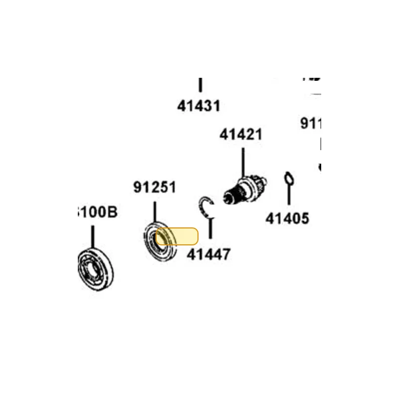 41438-LDB5-E00 PLATE RR GEAR ASSY — diagram cutout