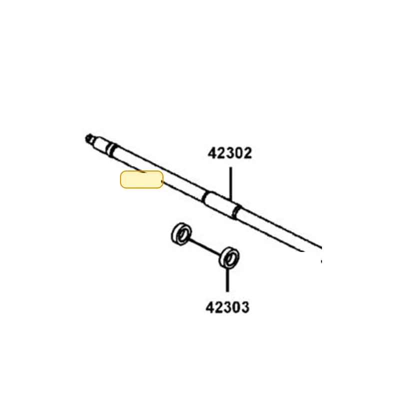 42302-LDB5-E01 SHAFT ASSY RR SHAFT — diagram cutout