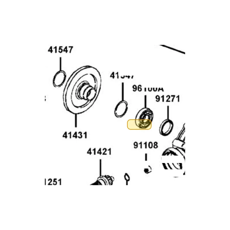 91108-LDB5-E00 BRG NEEDLE 16*22*12 — diagram cutout