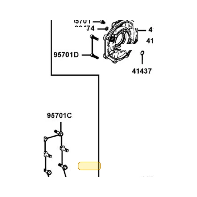 95701-10025-06 BOLT FLANGE 10X25 — diagram cutout