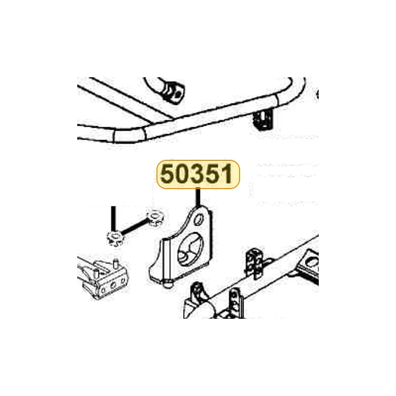 50351-LDB5-E00 HANGER R ENGINE — diagram cutout