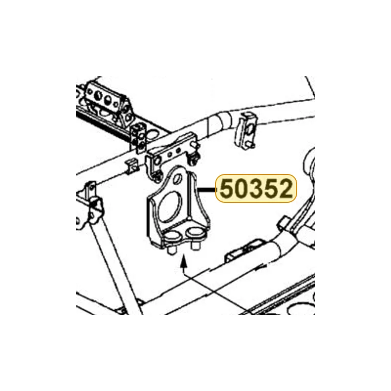 50352-LDB5-E00 HANGER L ENGINE — diagram cutout