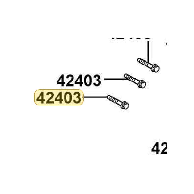 42403-LDB5-E00 BOLT-FLANGE HEX HEAD TYPE2 — diagram cutout