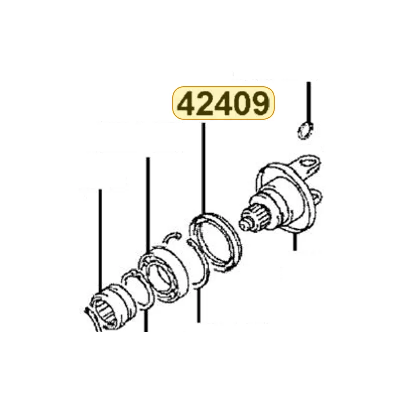 42409-LDB5-E00 SEAL-OIL INPUT — diagram cutout