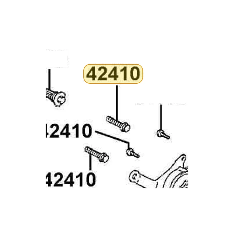42410-LDB5-E00 BOLT-FLANGE HEX HEAD TYPE2 — diagram cutout