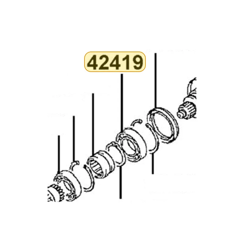 42419-LDB5-E00 BRG BALL — diagram cutout