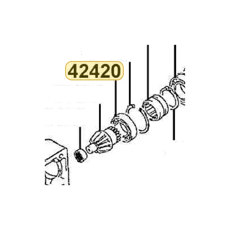 42420-LDB5-E00 BRG-PINION DRIVE — diagram cutout