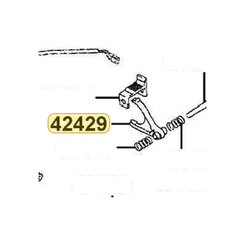 42429-LDB5-E00 FORK-SHIFT 2WD&4WD — diagram cutout