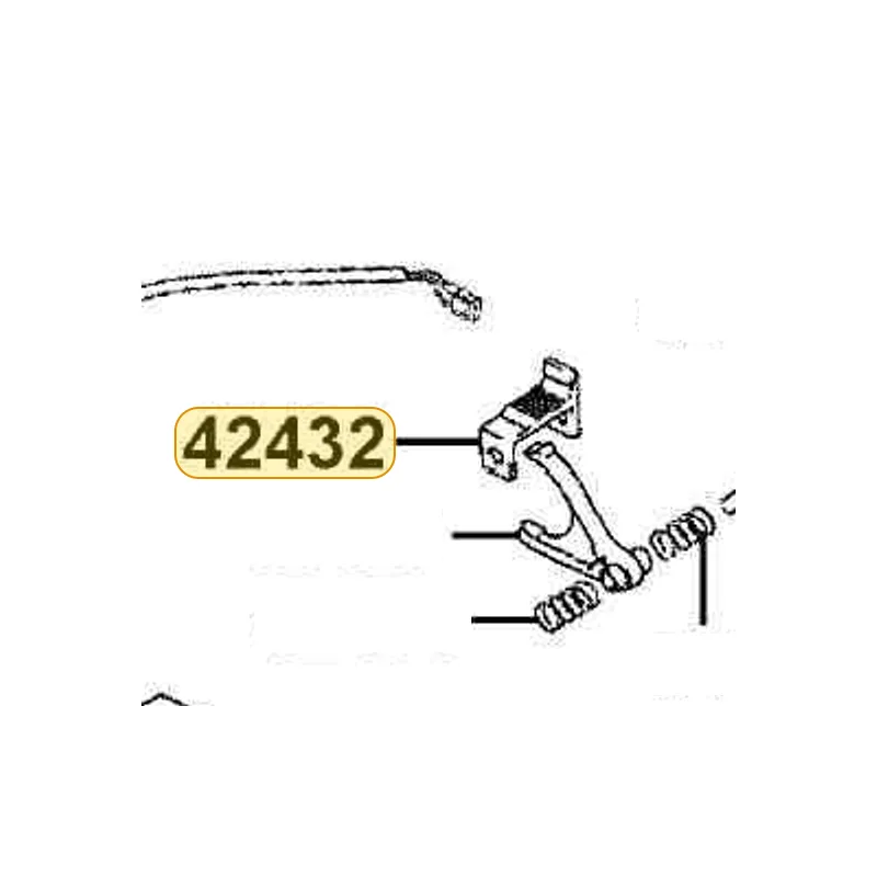 42432-LDB5-E00 BRKT ROD 2WD&4WD — diagram cutout
