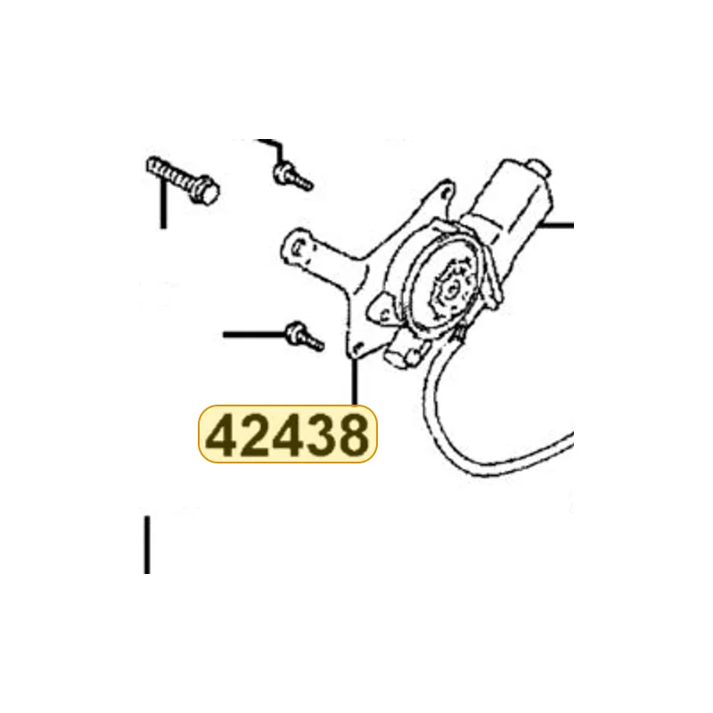 42438-LDB5-E00 BRKT ACTR — diagram cutout