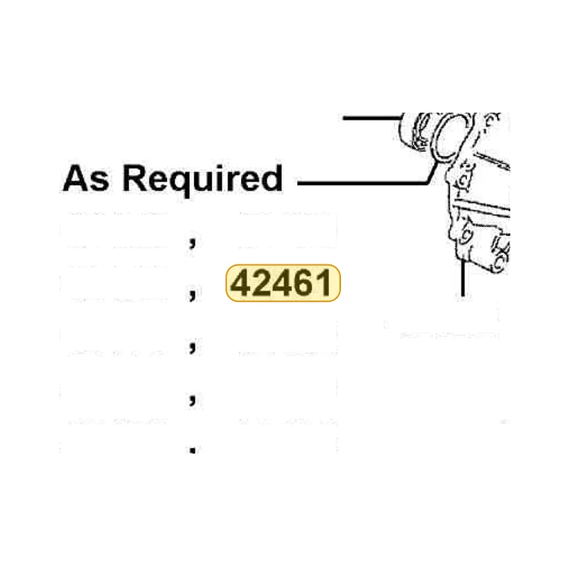 42461-LDB5-E00 SHIM SIDE-BRG1.2MM(0~+0.05) — diagram cutout