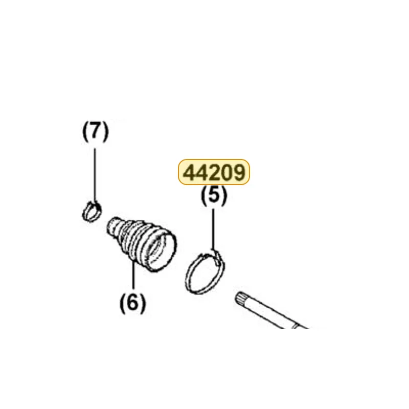44209-LDB5-E00 BOOT-BAND(L) — diagram cutout