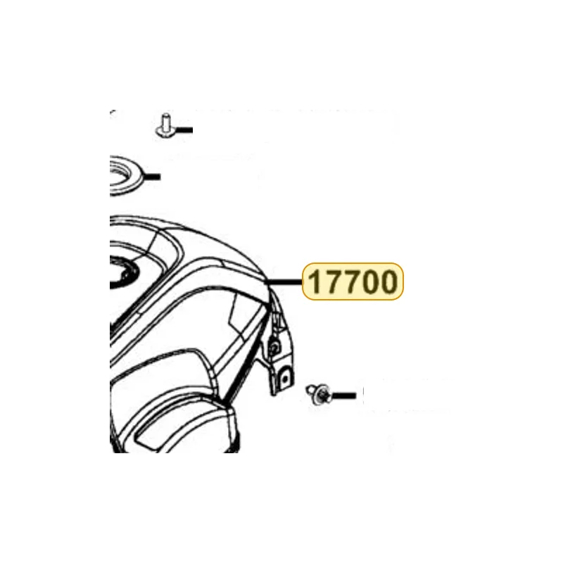 17700-LDB5-E00-YSR COVER TANK — diagram cutout