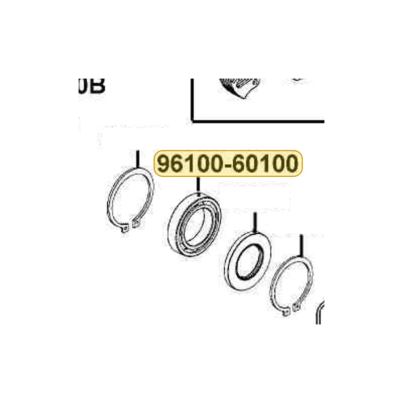 96100-60100-00 BEARING BALL RADIAL 6010 — diagram cutout