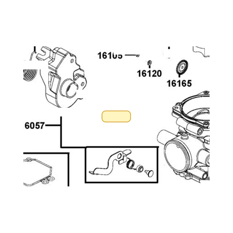 16057-LDB5-E00 BODY LEVER ASSY — diagram cutout