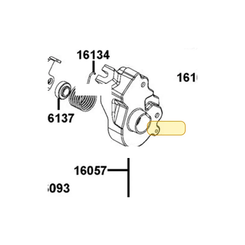 16137-LDB5-E00 COLLAR LEVER — diagram cutout