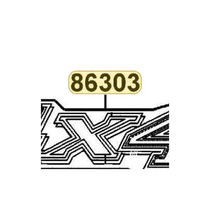 86303-LDB5-E00-T02 STRIPE 4*4 — diagram cutout