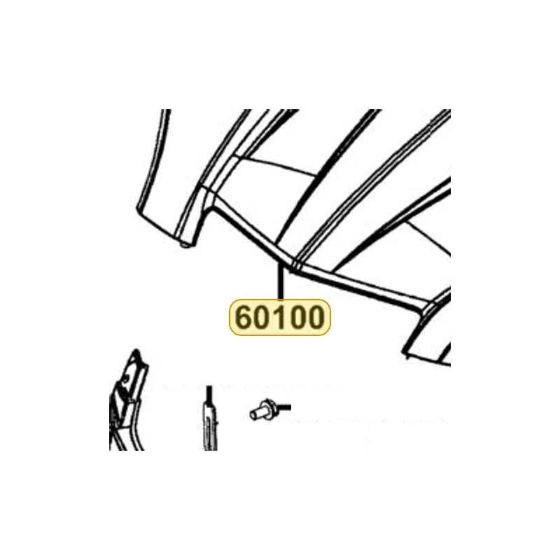 60100-LDB5-E00-CHR FENDER FRONT — diagram cutout