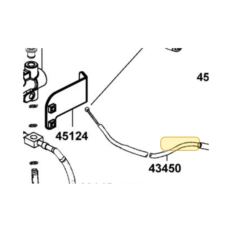 43450-LFE9-E00 CABLE PARKING BRAKE — diagram cutout
