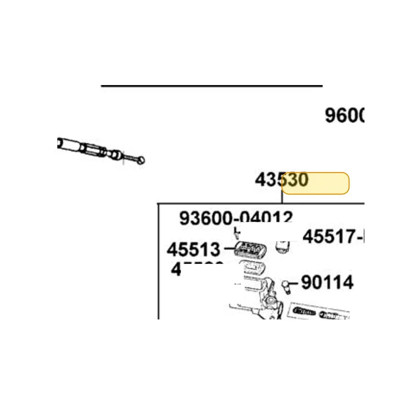 43530-LFE9-305 CYLINDER SET RR MASTER — diagram cutout
