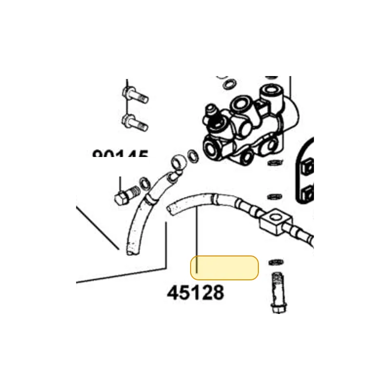 45128-LFE9-E01 HOSE ASSY. FR BRAKE-JUNCTION — diagram cutout