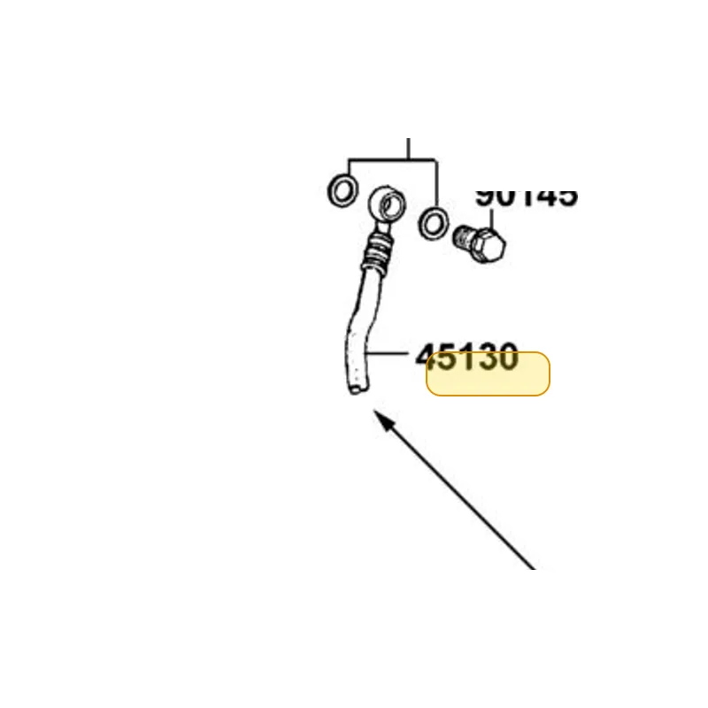 45130-LFE9-E00 HOSE ASSY FR BRAKE-RH — diagram cutout