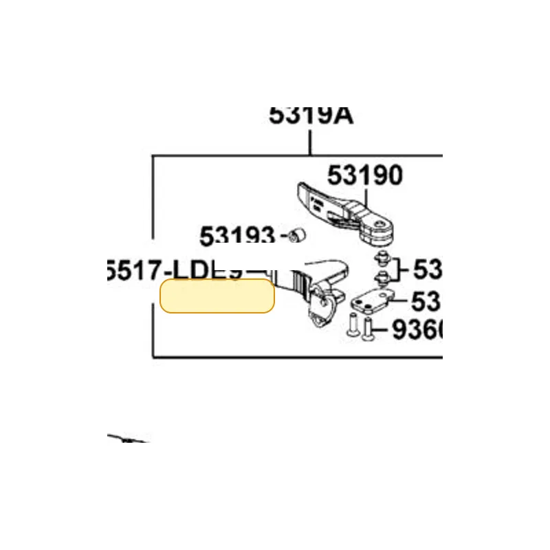 45517-LDE9-E00 HOLDER — diagram cutout