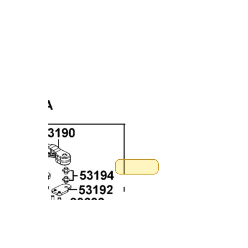 53190-LDE9-E00 LEVER — diagram cutout