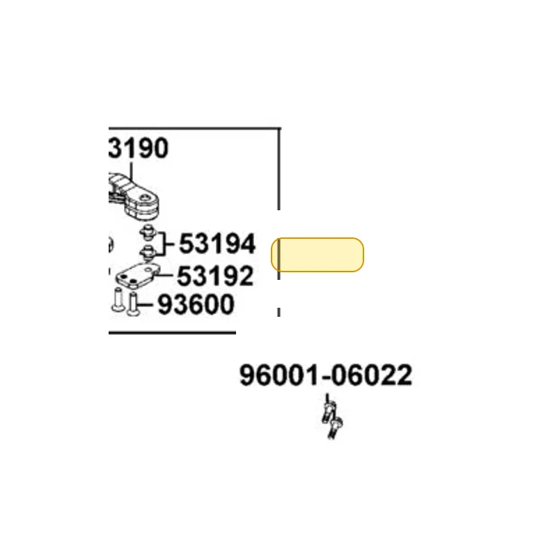 53194-LDE9-E00 PIVOT — diagram cutout