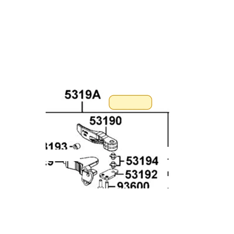 5319A-LDE9-E00 PARKING BRAKE ASSY — diagram cutout
