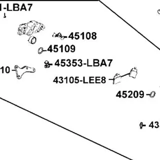 43105-LEE8-305 PAD ASSY — diagram cutout